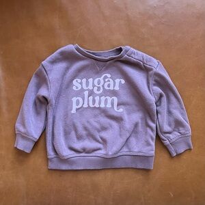 LITTLE CO. Sugar Plum Sweatshirt, 6mo